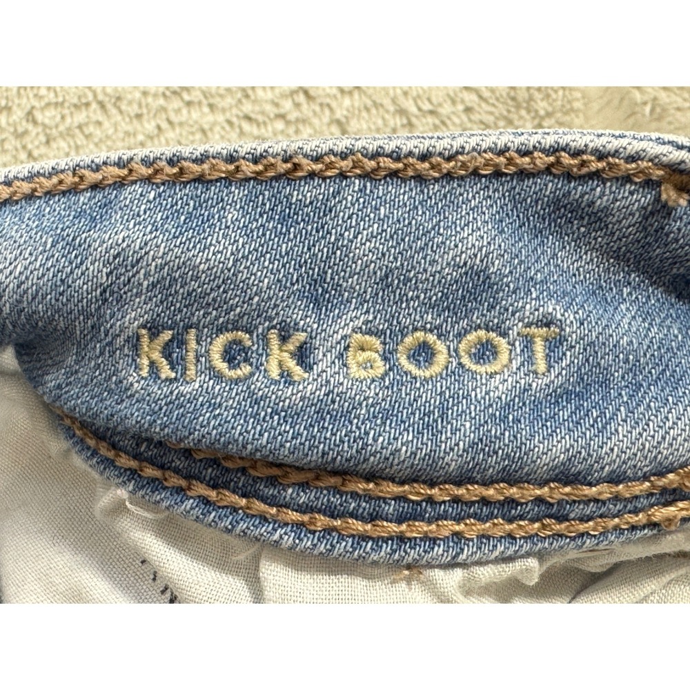 American Eagle Womens Kick Boot Cargo Stretch Light Jeans 10 Meas: 31x31.5 - Picture 5 of 7